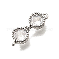 Verbindungsanhänger aus Messing mit kubischem Zirkonia-Pavé&nbsp;KK-N289-26P-05