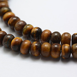 Natürlichen Tigerauge Perlen Stränge&nbsp;X-G-G665-10-6x4mm