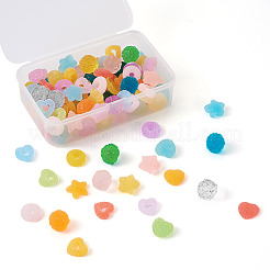 120 pz 7 accessori per cabochon decodificati in resina&nbsp;RESI-YS0001-07
