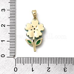 Ottone micro spianare pendenti zirconi&nbsp;KK-H089-32G-02