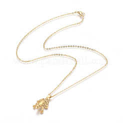 Collane con ciondolo in acciaio inossidabile 304&nbsp;NJEW-F275-29G