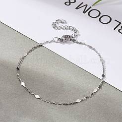 Bracelets chaîne losange&nbsp;BJEW-JB06282