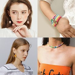 DIY-Sets zum Basteln dehnbarer Armbänder mit Halloween-Motiven&nbsp;DIY-SC0014-25A