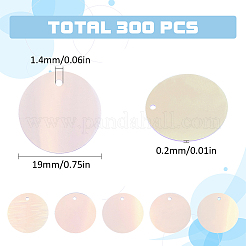 300 Stück schillernde PVC-Pailletten-Anhänger&nbsp;PVC-SC0001-08