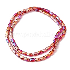 Transparentes perles de verre de galvanoplastie brins&nbsp;EGLA-I017-03-AB01