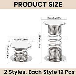 24 Stück 2 Stile Eisenspielzeug-Federbasis&nbsp;FIND-GF0009-35