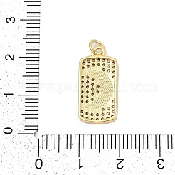 Messing Mikro ebnen Zirkonia Anhänger&nbsp;KK-I723-24G