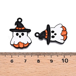Anhänger aus Emaille mit Sprühfarbe für Halloween-Motive&nbsp;ENAM-T020-09F