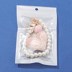 Decorazioni in peluche con ciondolo a forma di cuore&nbsp;AJEW-FS0001-08