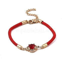 12 pz 12 colori braccialetti in poliestere&nbsp;BJEW-P340-01G