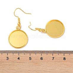 Ganci per orecchini in ferro per placcatura a cremagliera&nbsp;EJEW-D091-01D-G