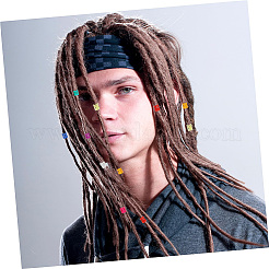 350 Stück 7 Farben Aluminium Dreadlocks Perlen Haarschmuck&nbsp;ALUM-SC0001-11