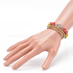 Ensembles de bracelets extensibles chakra et bracelets chaîne&nbsp;BJEW-JB06193