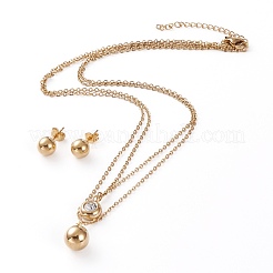 Ensembles de bijoux en acier inoxydable 304&nbsp;SJEW-Z001-22