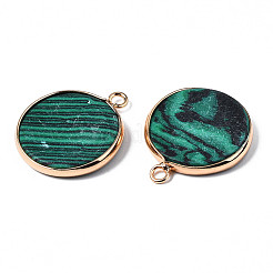 Ciondoli malachite sintetici&nbsp;X-G-Q998-010E-1