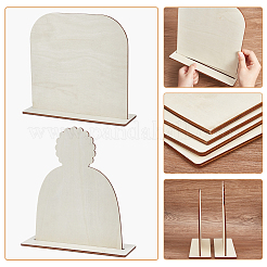Hutständer-Display-Set aus Holz&nbsp;ODIS-WH0099-24
