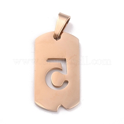 Pendentifs en acier inoxydable 304 avec placage ionique (IP)&nbsp;STAS-O127-C05