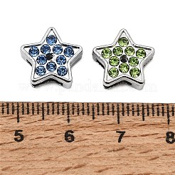 Alliage avec breloques coulissantes en strass&nbsp;RB-NH0002-05P