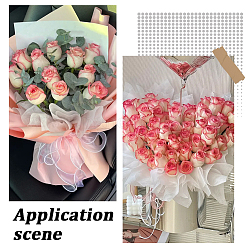 114 bouquet de fleurs en coton carré&nbsp;AJEW-SP0004-30C