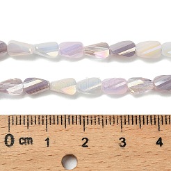 Chapelets de perles en verre électroplaqué&nbsp;EGLA-P065-01A-02