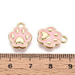 Leichtgoldfarbene Emaille-Anhänger&nbsp;FIND-N011-19KCG