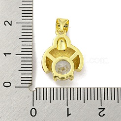 Micro-pave en laiton plaqué en rack&nbsp;X-KK-B091-37G-02