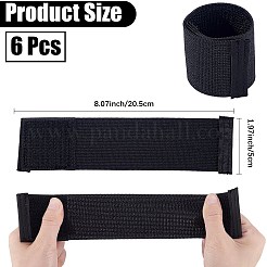 6 Stück Polyester-Klettbänder&nbsp;DIY-CP0013-42