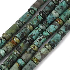 Natürliche afrikanische türkis (jasper) perlen stränge&nbsp;G-L585-B03-01