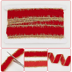 10 iarda 2 stili di nastro di velluto rosso&nbsp;OCOR-WR0001-38A