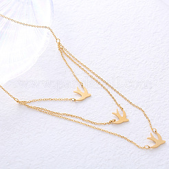 Free Bird dreilagige Halskette schlicht minimalistisch cool Style Halsband Kette Schmuck&nbsp;LH7241