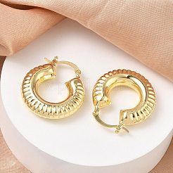 Pendientes de aro de latón para las mujeres&nbsp;KK-CBAD851-40G