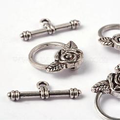Chiusure toggle di sitle tibetano&nbsp;LF0026Y-NF