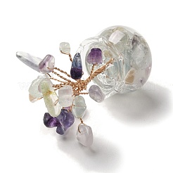 Baumschmuck aus natürlichen Fluoritsplittern&nbsp;DJEW-Z007-02D