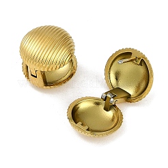 Orecchini a cerchio rotondi in acciaio inossidabile 304 con placcatura sotto vuoto pvd&nbsp;EJEW-Z075-03G