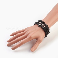 Conjuntos de pulseras de piedras preciosas naturales&nbsp;BJEW-JB03814