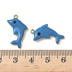 304 Edelstahl-Emaille-Anhänger&nbsp;STAS-V015-03G
