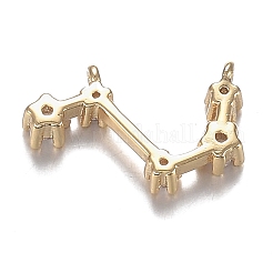 Anhänger aus mikroklarem Zirkonoxid aus Messing&nbsp;ZIRC-F120-019G-04