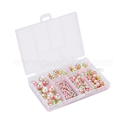 497 pz 5 stile arcobaleno abs imitazione perle di plastica perle&nbsp;OACR-YW0001-09C