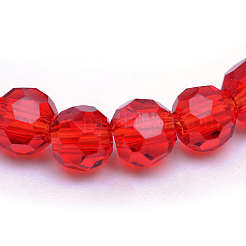 Chapelets de perles en verre transparent&nbsp;LS-GLAA-R166-6mm-01D