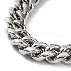 Anlaufgeschützte kubanische Gliederkettenarmbänder aus Edelstahl 304 für Männer und Frauen&nbsp;BJEW-D031-14P