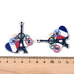 Holzanhänger mit französischem Motiv&nbsp;WOOD-N016-06