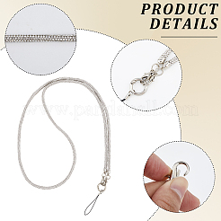 2 stücke 2 arten zink-legierung harz universal handy gurt crossbody neck strap telefon charme&nbsp;AJEW-CP0008-93A
