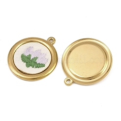 Pendentifs en acier inoxydable 304 et brodés&nbsp;SA-CBA1ED9-01G