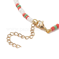 Collares de cuentas de frutas de arcilla polimérica hechos a mano con tema de verano&nbsp;NJEW-JN04157