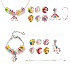 Kit de fabrication de collier de bracelet européen bricolage pour enfant&nbsp;DIY-G085-01B