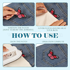 1 Beutel Polyester-Stickstoff zum Aufbügeln/Aufnähen von Patches&nbsp;DIY-TA0013-52