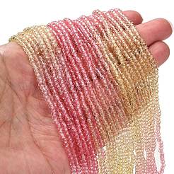 Hebras transparentes de cuentas de vidrio pintado&nbsp;DGLA-A034-T2mm-A09