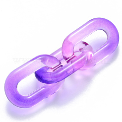 Anneaux de liaison en acrylique transparent bicolore&nbsp;OACR-S036-006A-N06