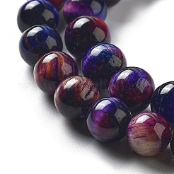 Natürliche Regenbogen-Tigerauge-Perlenstränge&nbsp;G-NH0002-A01-B03