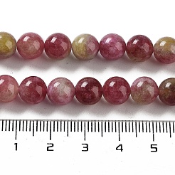 Natürliche Jade-Imitation Wassermelonen-Turmalin-Perlenstränge&nbsp;G-NH0006-A01-02-1